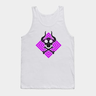 horned skull Tank Top